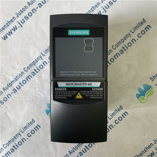 SIEMENS 6SE6440-2UD17-5AA1 MICROMASTER 440 without filter 380-480 V 3 AC +10/-10% 47-63 Hz constant torque 0.75 kW overload 150% 60 s