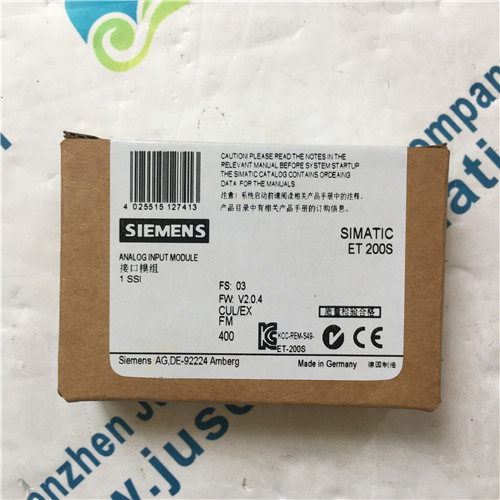 Siemens 6ES7138-4DB03-0AB0 SIMATIC DP, Electronics module for ET 200S, 1 SSI 25 bit/1 MHz 15 mm width