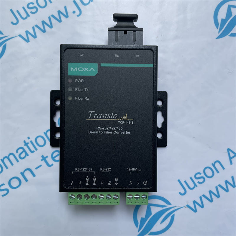 MOXA serial port optical fiber converter TCF-142-S-SC-T