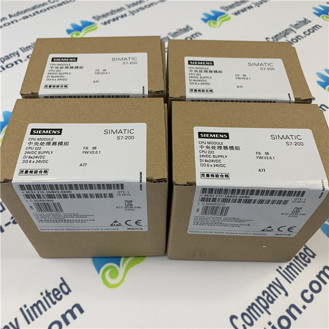 SIEMENS 6ES7212-1AB23-0XB0 SIMATIC S7-200, CPU 222 Compact unit, DC power supply 8 DI DC/6 DO DC 4 KB progr./2 KB data, PROFIBUS DP expandable