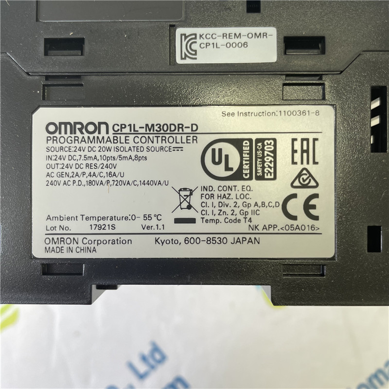OMRON Programmable Controller CP1L-M30DR-D