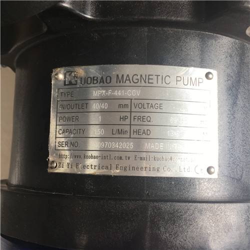 KUOBAO MPX-F-441-CCV magnetic pump