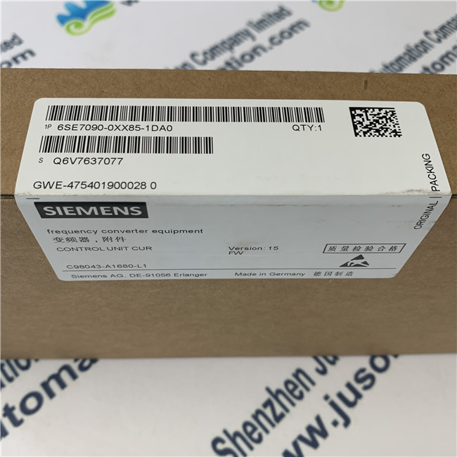 SIEMENS 6SE7090-0XX85-1DA0 Control Module CUR for infeed and infeed/regenerative feedback units Notice: