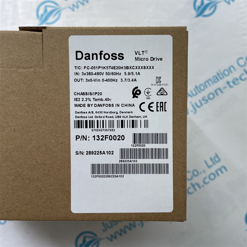 Danfoss inverter FC-051P1K5T4E20H3BXCXXXSXXX 132F0020
