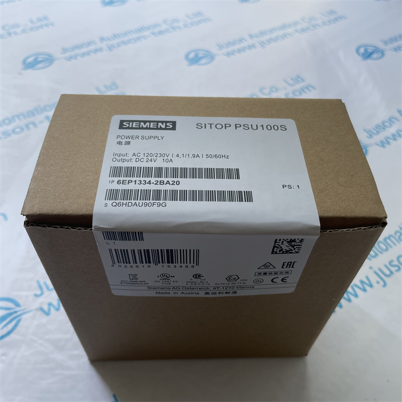 SIEMENS 6EP1334-2BA20 SITOP PSU100S 24 V/10 A Stabilized power supply ...