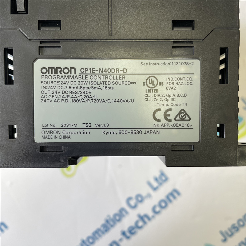 OMRON PLC Controller CP1E-N40DR-D