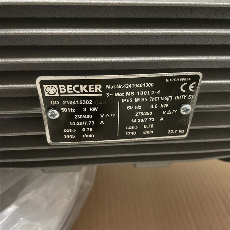BECKER Vacuum Compression Compound Pump DVT 3
