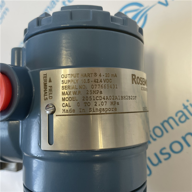 EMERSON Rosemount Pressure Transmitter 2051CD4A02A1BH2B2DF