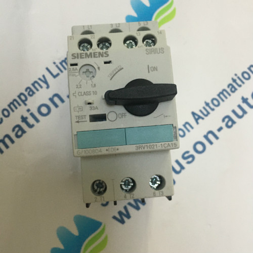 Siemens 3RV1021-1CA15 Circuit breaker size S0 for motor protection CLASS 10 A-release 