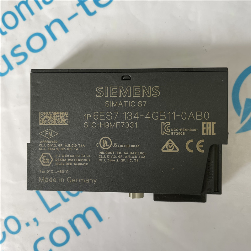SIEMENS analog input module 6ES7134-4GB11-0AB0 SIMATIC DP, Electronics module f. ET200S, 2AI Standard I-4DMU 15 mm width, +/-20mA; 13 bit+sign 4.. 20mA; 