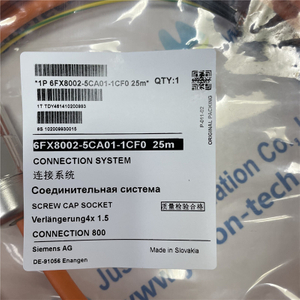 SIEMENS servo power cable 6FX8002-5CA01-1CF0 power cable pre-assembled 4x 1.5 C, plug full-thread size 1 MOTION-CONNECT 800PLUS trailable UL/CSA 