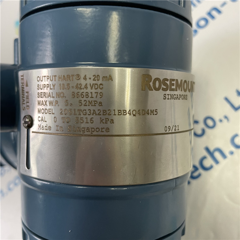 Rosemount Pressure Transmitter 2051TG3A2B21BB4Q4D4M5