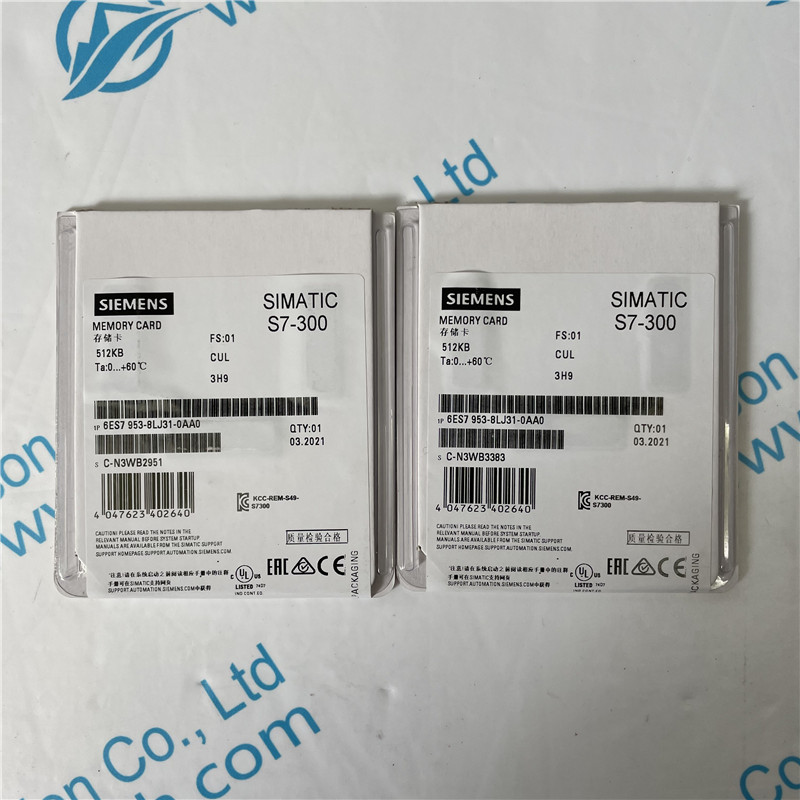 SIEMENS memory card 6ES7953-8LJ31-0AA0 SIMATIC S7, Micro Memory Card for S7-300/C7/ET 200, 3, 3V Nflash, 512 KB