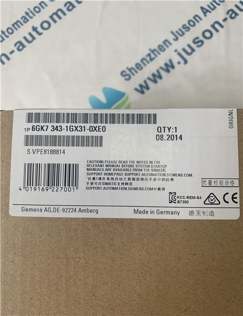 SIEMENS 6GK7343-1GX31-0XE0 Communications processor CP 343-1 Advanced for connection of SIMATIC S7-300 CPU to Industrial Ethernet: PROFINET IO controller a./o. IO device; 