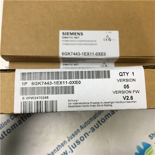 Siemens 6GK7443-1EX11-0XE0 communications processor CP 443-1 for connection of SIMATIC S7-400 to industrial Ethernet via ISO/TCP/IP and UDP, 