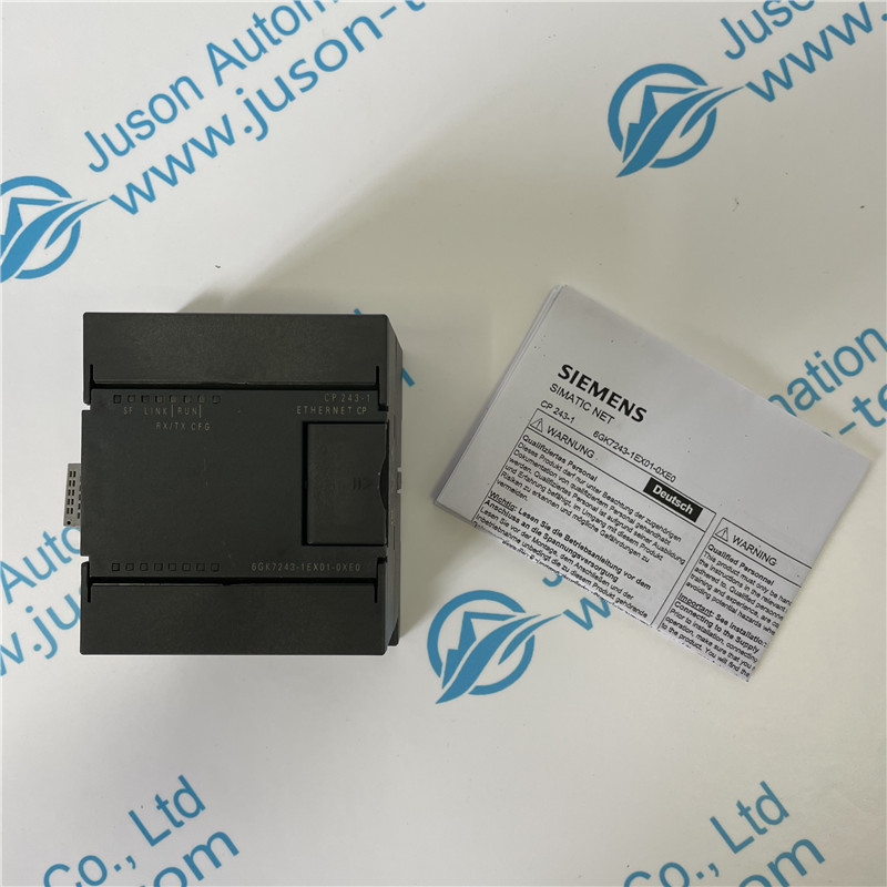 SIEMENS communication processor 6GK7243-1EX01-0XE0 communications processor CP 243-1 for connection of SIMATIC S7-22X to Industrial Ethernet;