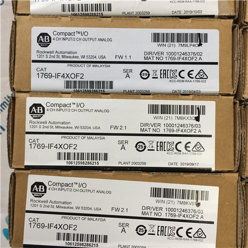 Allen Bradley PLC input and output module 1769-IFXOF2 