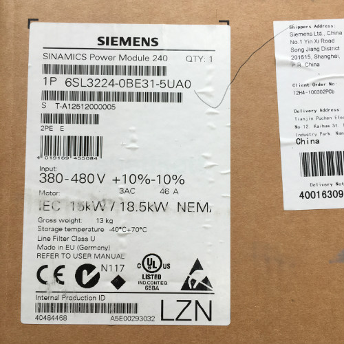 Siemens 6SL3224-0B31-5UA0 Invertor