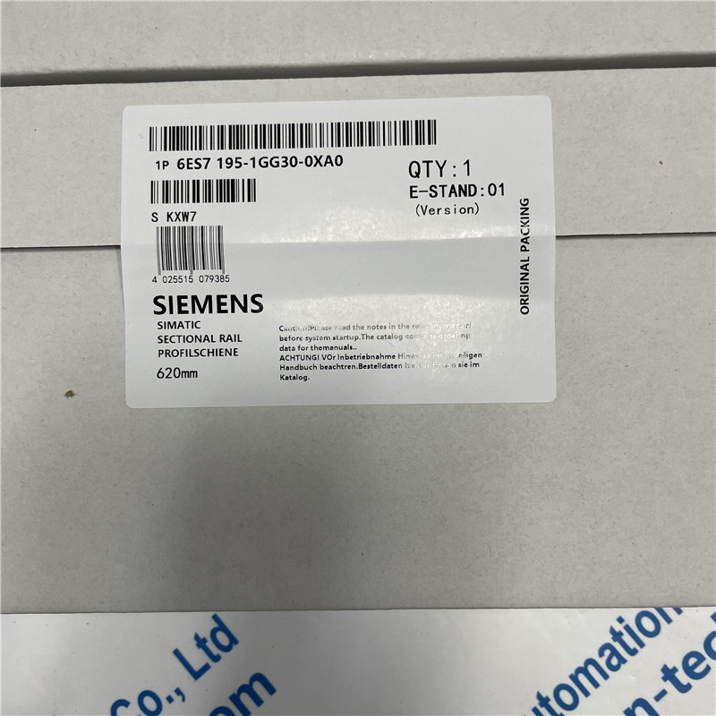 SIEMENS 6ES7195-1GG30-0XA0 SIMATIC DP, mounting rail for ET 200M, 620 mm long, for holding bus modules for removal and insertion function