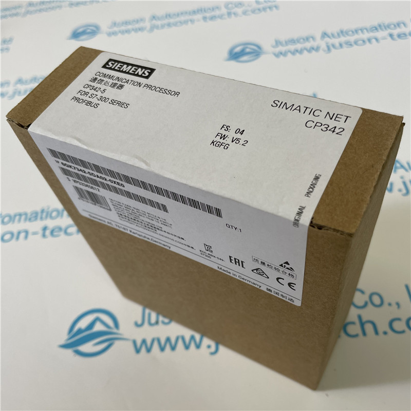 SIEMENS communication processor 6GK7342-5DA02-0XE0 Communications processor CP 342-5 for connection of SIMATIC S7-300 to PROFIBUS DP, S5-compatible